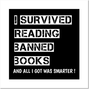 I Survived Reading Banned Books Book Lover Read banned books Posters and Art